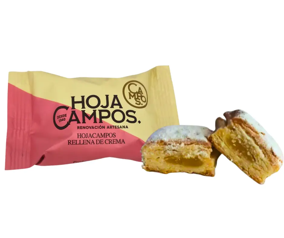 Hojacampos rellena de crema