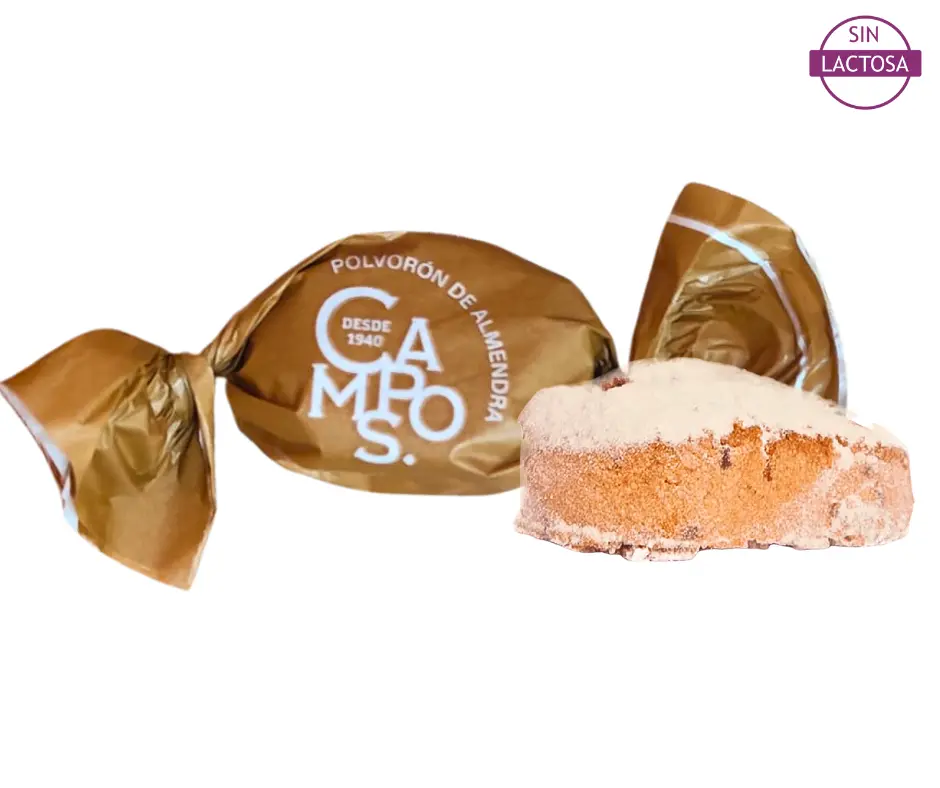 Polvorón artesano de almendra