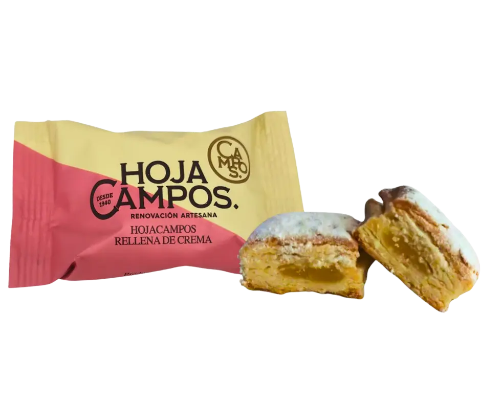 Hojacampos rellena de crema