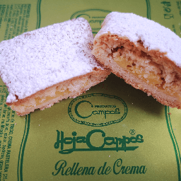 Hojacampos rellena de crema