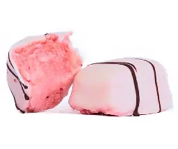 Bombón trufado nata-fresa